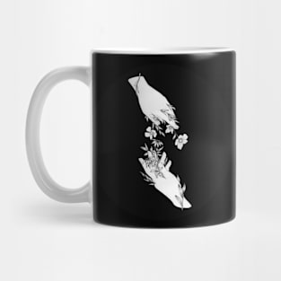 Hands Bloom Flowers Mug